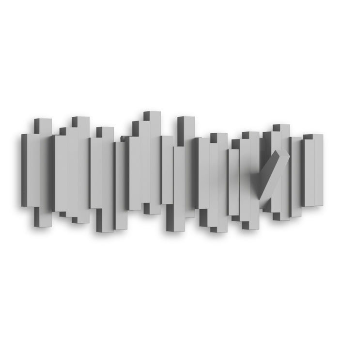 Portemanteau mural moderne Sticks de Umbra - gris