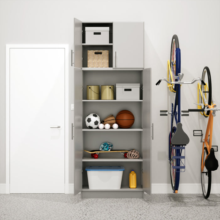 Armoire murale superposable Elite de 32 po - gris clair