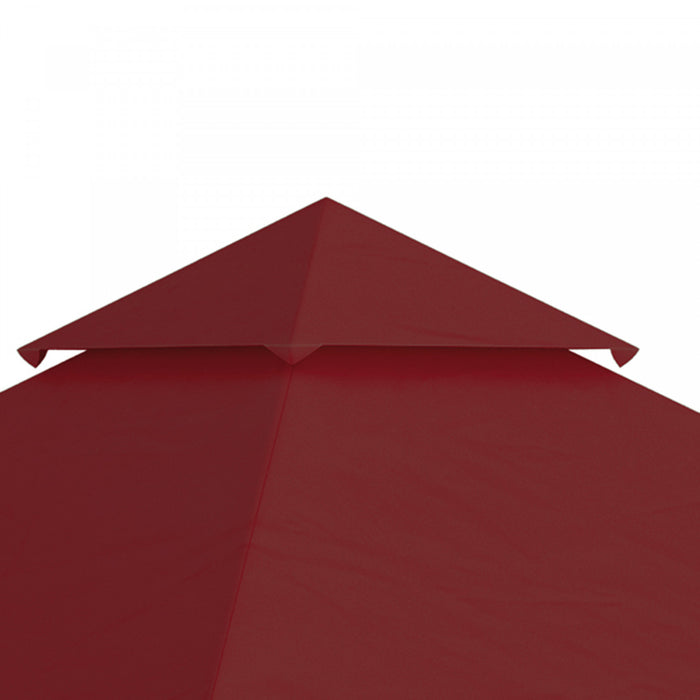 Outsunny Auvent De Remplacement Pour Tonnelle 10' X 10', 2 Niveaux, Rouge