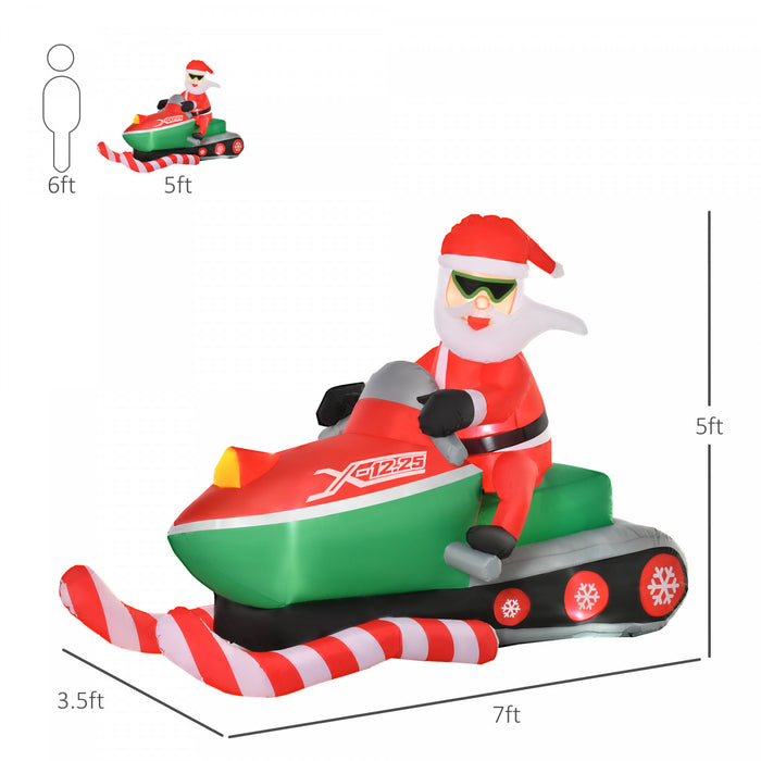 Homcom Decoration De Pere Noel Rouge