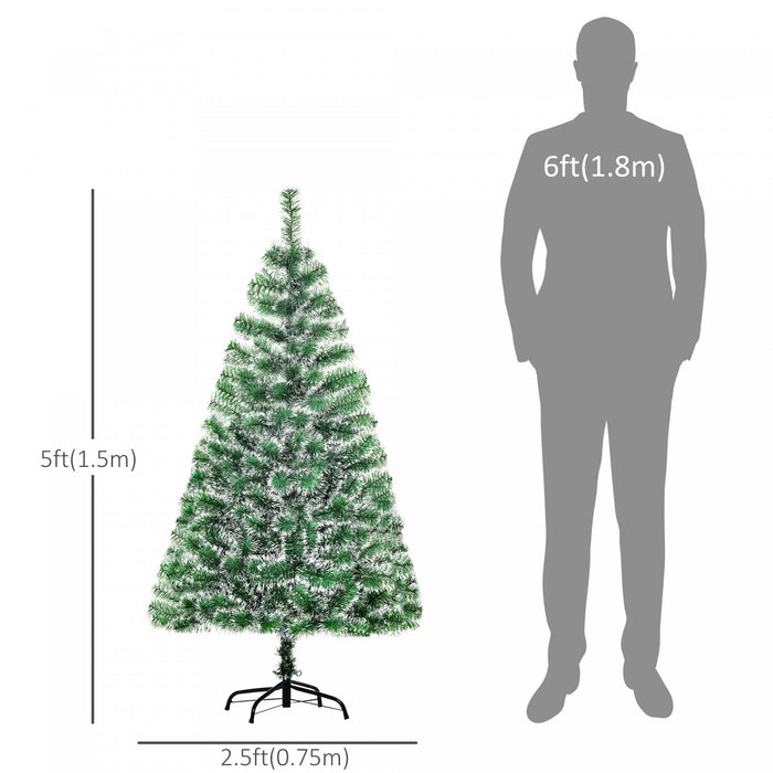 Homcom Arbre De Noel Artificiel De 5 Pieds Avec 416 Pointes