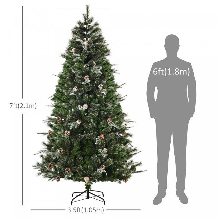 Homcom Arbre De Noel Artificiel De 7 Pieds Avec 986 Branches