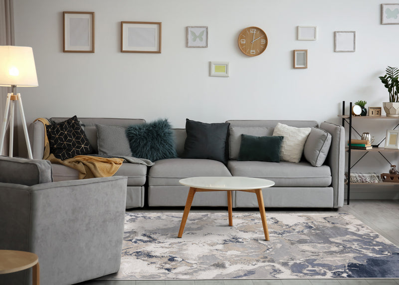 Carpette London à motif abstrait pour l'intérieur - 7 pi 10 po x 10 pi 6 po