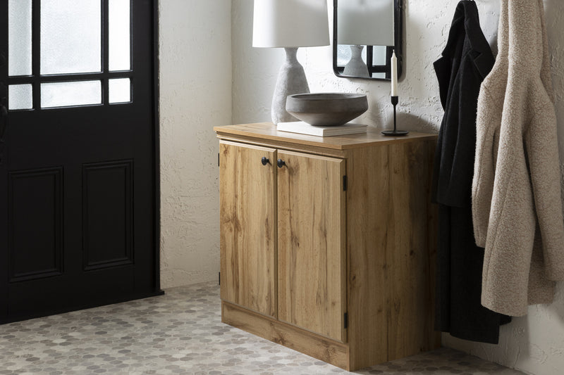  Petite armoire décorative Morgan à 2 portes - chêne nordique