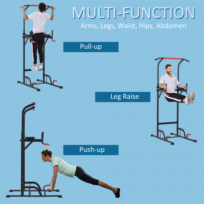 Soozier Station De Barre De Traction Hauteur Reglable, Equipement De Gym