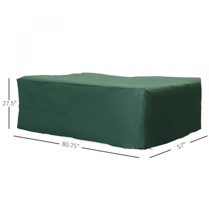 Housse De Patio De Jardin Impermeable Outsunny Vert Fonce