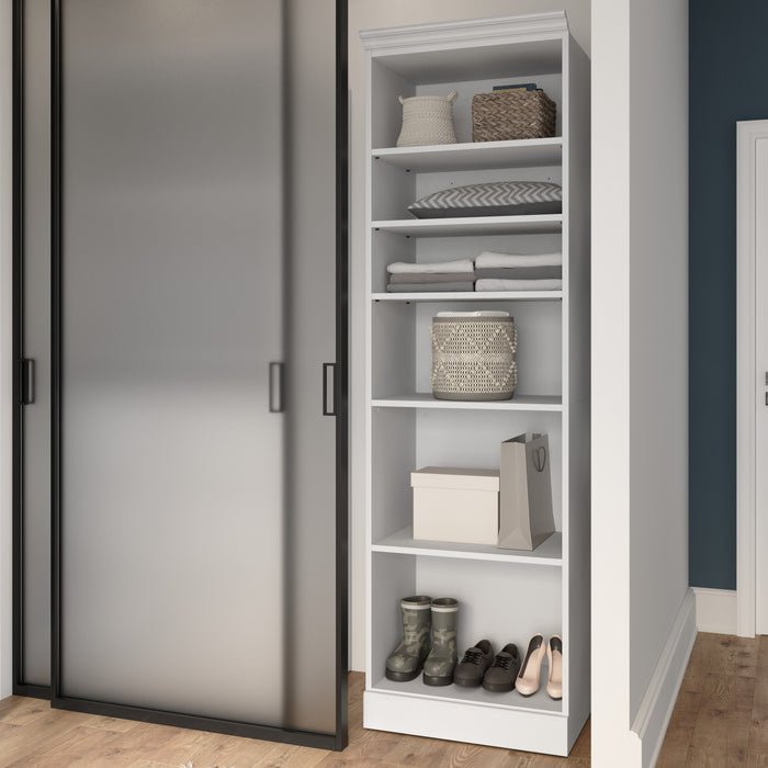 Organisateur de garde-robe Versatile de Bestar de 25 po (L) - blanc