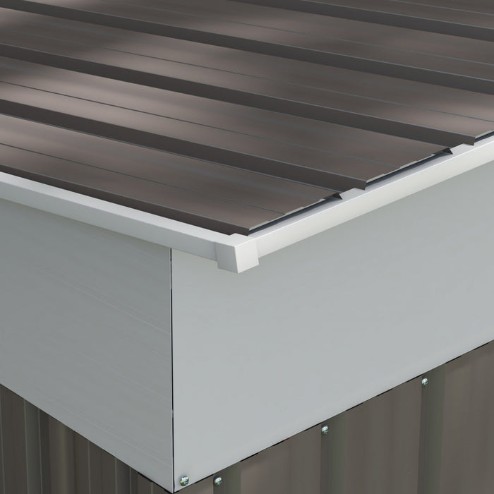 Outsunny Abri De Jardin Avec Portes Coulissantes Et Bouche D'aeration, Gris