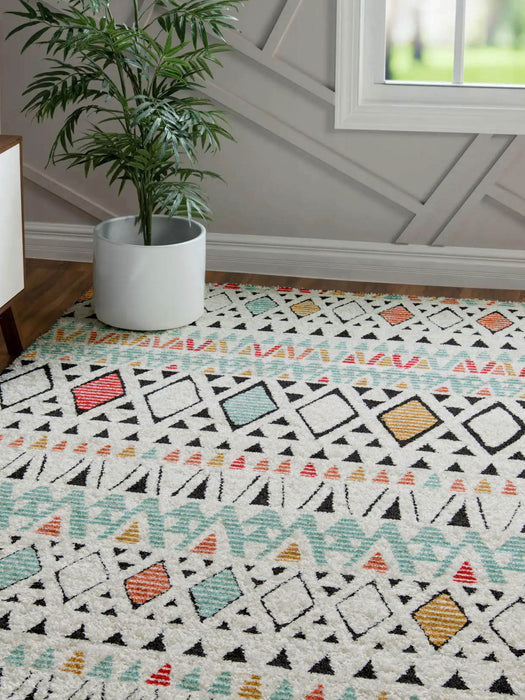 Tapis Contemporain Kaia 5'3\" x en Multi