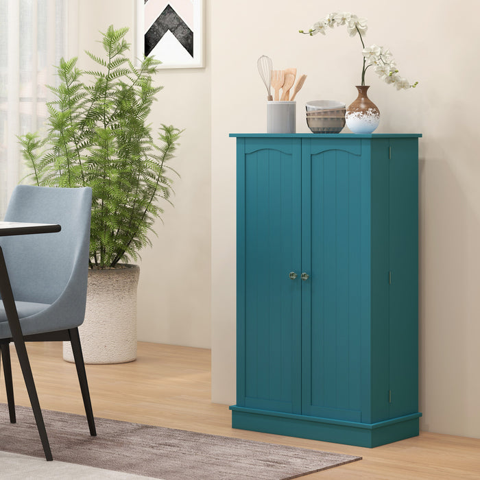 HOMCOM Armoire de rangement avec etageres a 5 niveaux, 12 etageres a epices