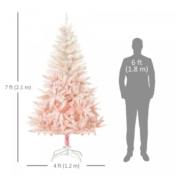 Homcom Arbre De Noel Artificiel De 7 Pieds Avec 1000 Pointes