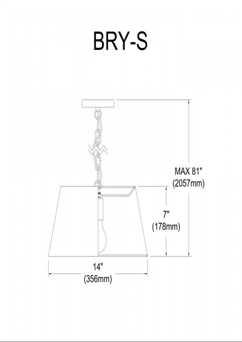 Petit luminaire suspendu Brynn de Dainolite avec abat-jour en feutre gris, fini noir et 1 ampoule