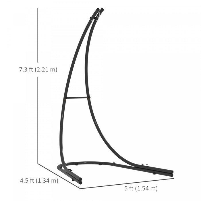Outsunny Support De Chaise Hamac, Support De Chaise Suspendue En Acier