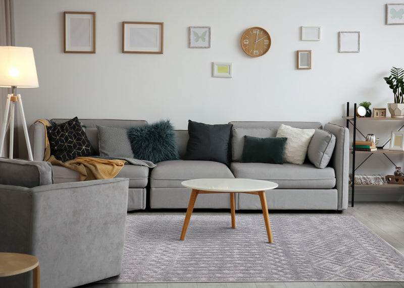 Carpette Oslo texturée moderne - 6 pi 7 po x 9 pi 6 po
