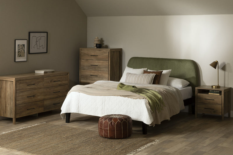 Gravity Table De Chevet 2 Tiroirs - Manguier Naturel