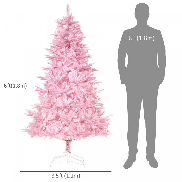 Homcom Arbre De Noel Artificiel De 6 Pieds Avec 892 Branches