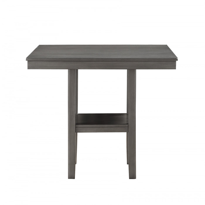 Ensemble De Salle A Manger A Hauteur De Comptoir Mosse Gris, 5 Pieces