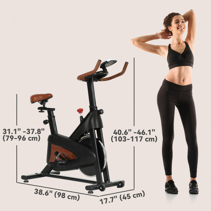 Soozier Velo d'Exercice, Modele Stationnaire avec Affichage LCD, Noir