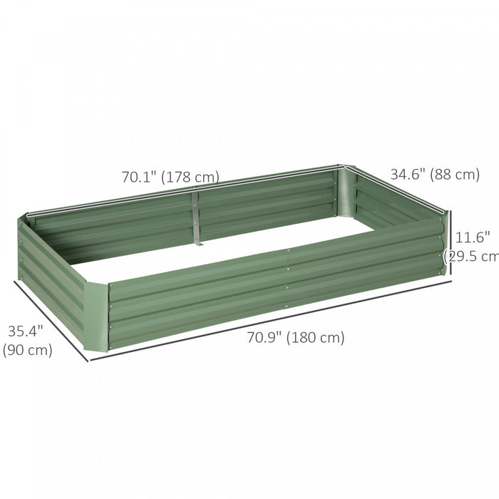 Outsunny Lit de jardin sureleve avec 2 cages a tomates en treillis, noir