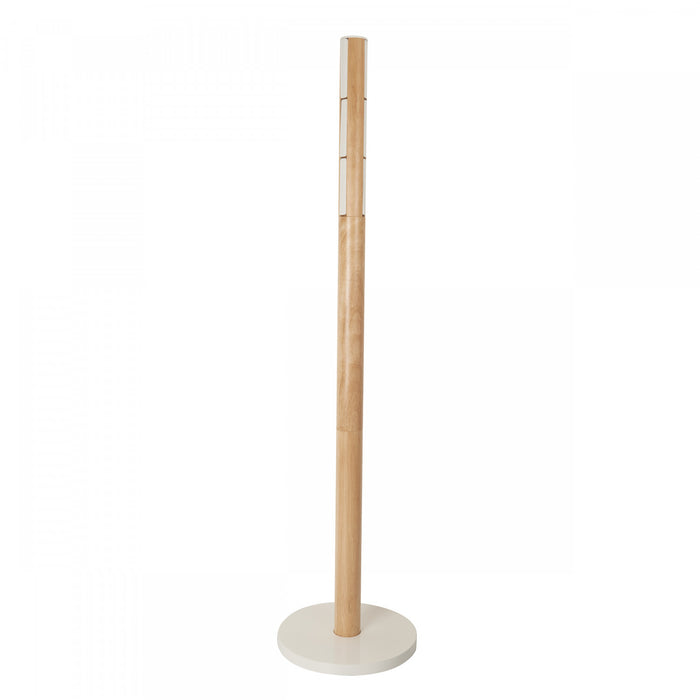Portemanteau moderne Flapper de Umbra en bois - blanc et naturel