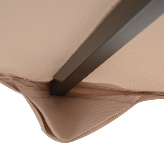 Outsunny Auvent De Tonnelle Carre A 2 Niveaux De 9,8' X 9,8', Couverture Superieure De Remplacement, Pare-soleil De Jardin Exterieur, Beige