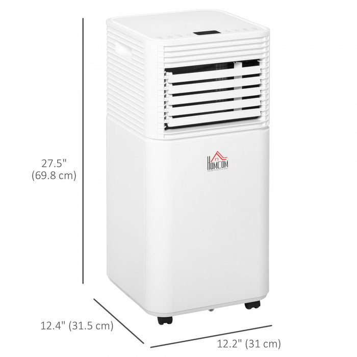 Climatiseur HOMCOM 8 000 BTU, silencieux, avec telecommande, noir