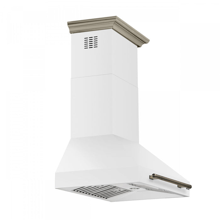 Hotte de cuisiniere murale Aria de 30 po, blanc-FRHWM5095-30WHT