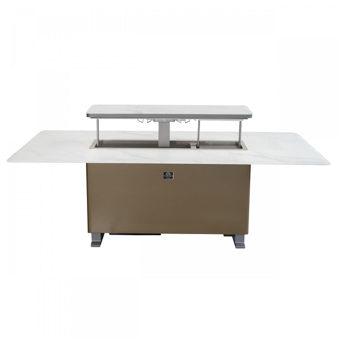 Table a manger intelligente Cinetico blanche, refrigerateur et congelateur de 5,3 pi³-FDTFR7044-86WHT