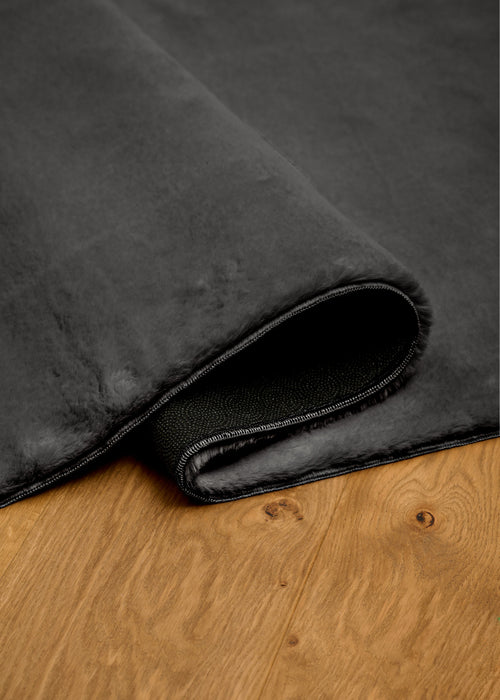 Tapis Lavable/Moelleux Argo 5'0\" x 7'6\" en Charbon