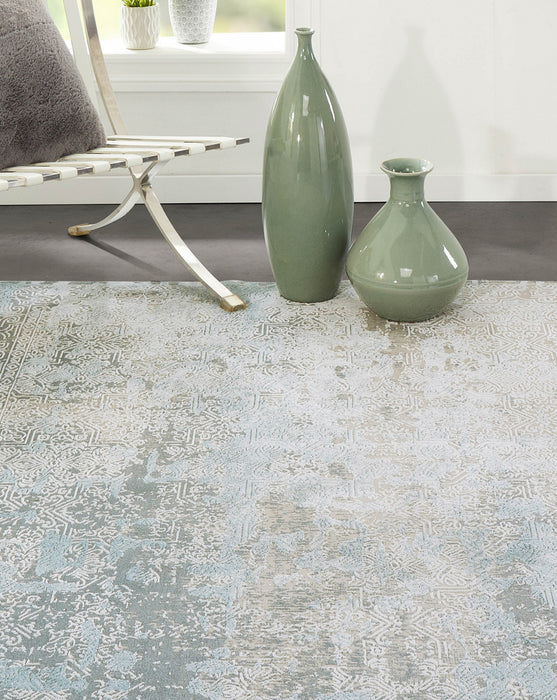 Tapis Traditionnel Elysia 5'1\" x en Bleu