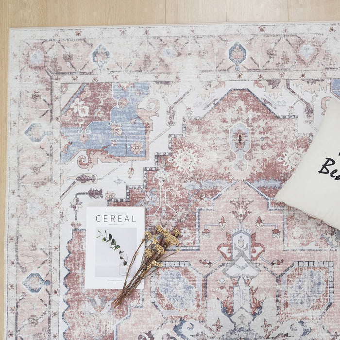 Tapis Rustique Lavable Et Antiderapant A Poils Ras 8'x10'