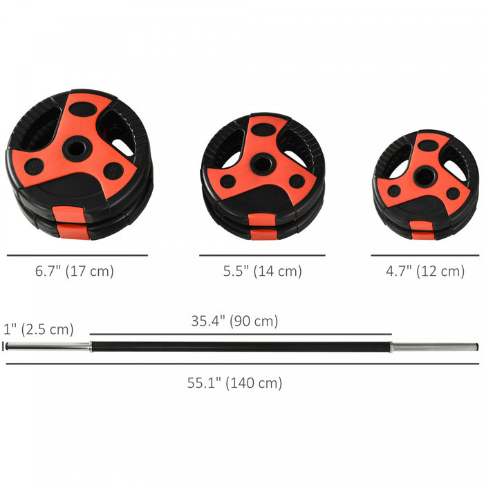 Soozier Ensemble d'halteres reglables de 44 lb pour exercices a domicile