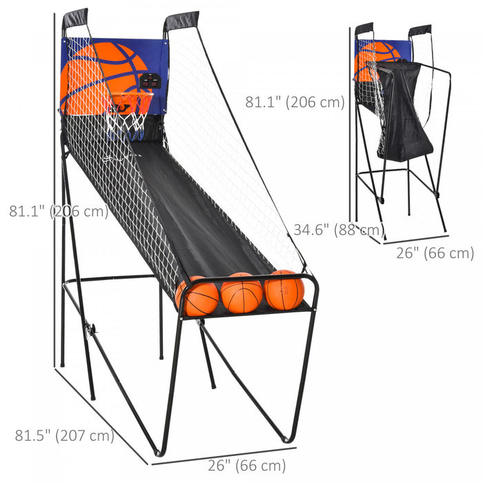 Jeu d'Arcade de Basketball Soozier avec Tableau de Score Electronique, Noir