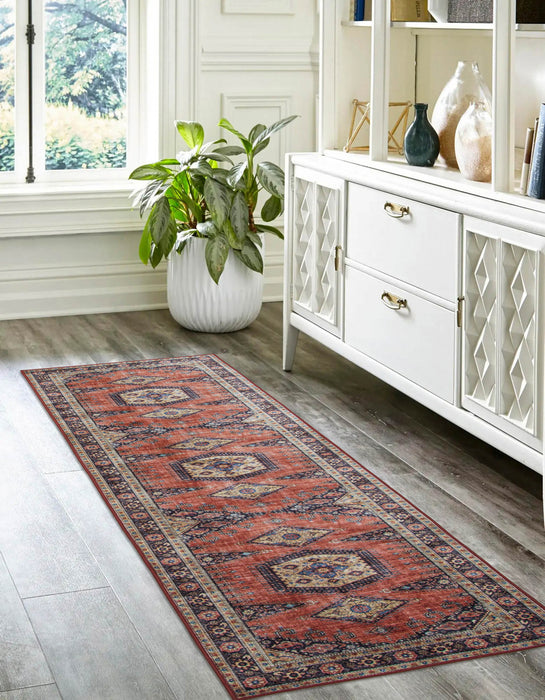 Tapis Traditionnel Tracy 2'3\" x 8'0\" en Orange