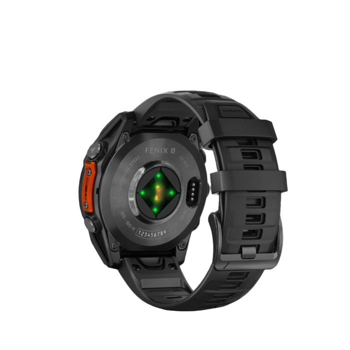  Slate Gray With Black Silicone Band
