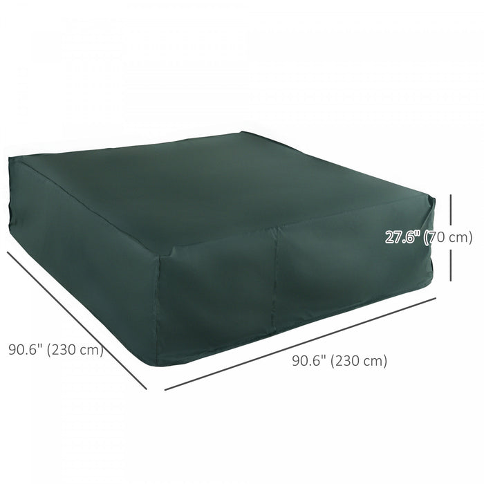 Outsunny Grande Housse Pour Salon De Jardin, Housse De Terrasse, Vert