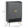 HOMCOM Narrow Shoe Cabinet for Entryway Shoe Storage Cabinet with Storage