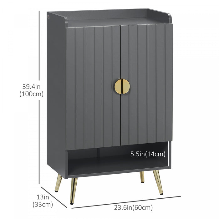 HOMCOM Armoire a Chaussures Etroite pour Entree avec Rangement