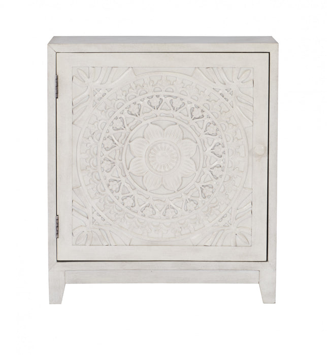 Armoire décorative Grace - blanc fumé