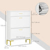 HOMCOM Shoe Storage Cabinet Modern Shoe Storage Organizer with Flip Doors