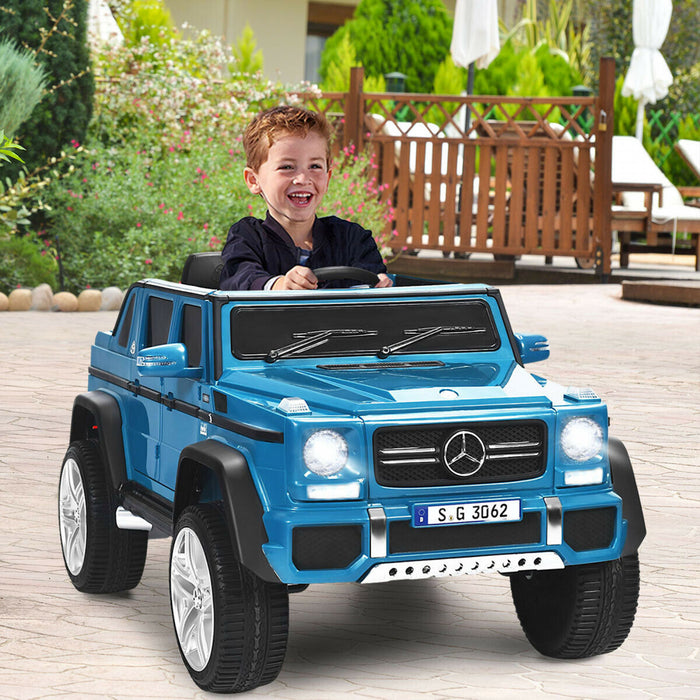 12v Autorise Mercedes-benz Enfants Roulent Sur La Voiture Rc Vehicules Motorises W / Trunk Navy