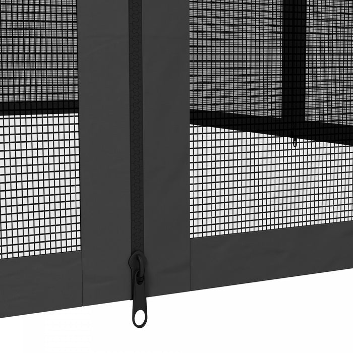Outsunny Murs D'ecran De Moustiquaire De Remplacement De Gazebo 10' X 12'