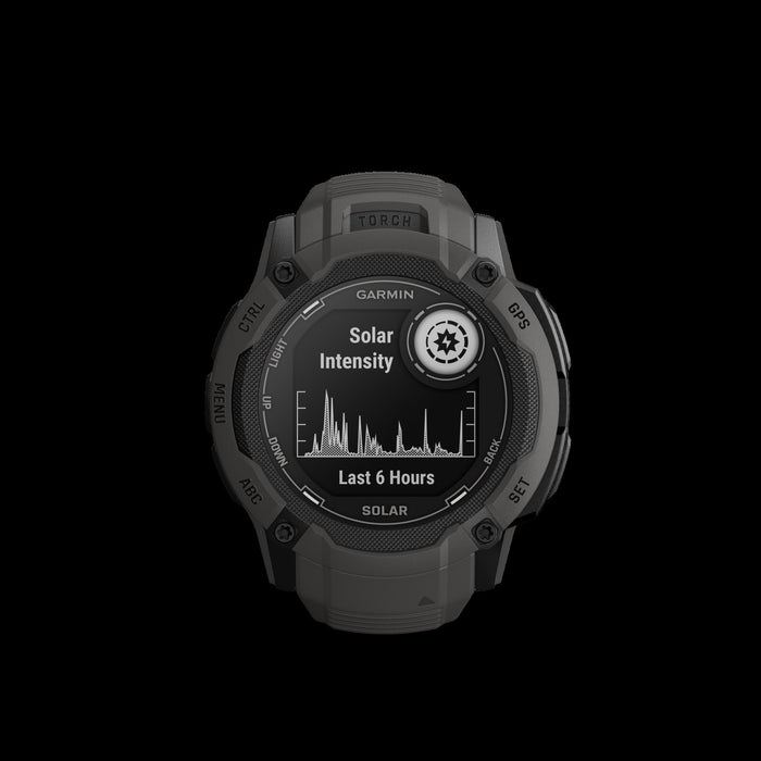 Garmin Instinct® 2x Solar Gps Smartwatch - Suivi De La Sante Et De La Condition Physique Avec Gnss Multi-bande - Graphite