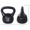 Soozier 26lb Fitness Kettlebell, Plastic Exercise Weight with Sand, Weightlifting Tools with Smooth Handle, Noise Reduction for Home, Gym
