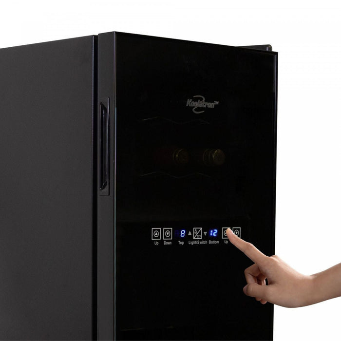 Refroidisseur à vin Koolatron à 2 zones pour 18 bouteilles