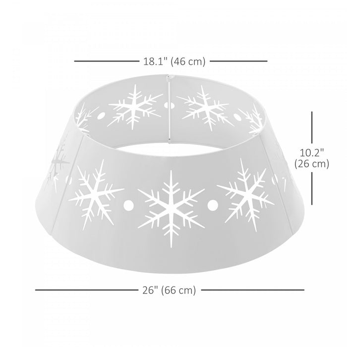 Homcom Col De Sapin De Noel De 26 Po Avec Motifs De Flocons De Neige