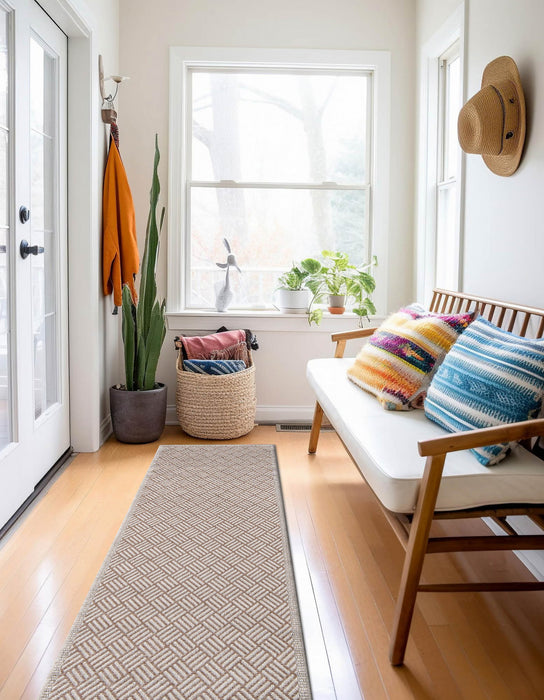 Tapis Contemporain Eve 2'0\" x 10'0\" en brun