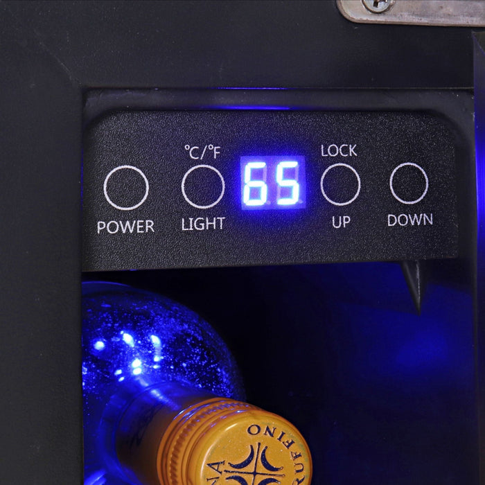 Cellier encastré à compresseur Koolatron en acier inoxydable pour 7 bouteilles de vin