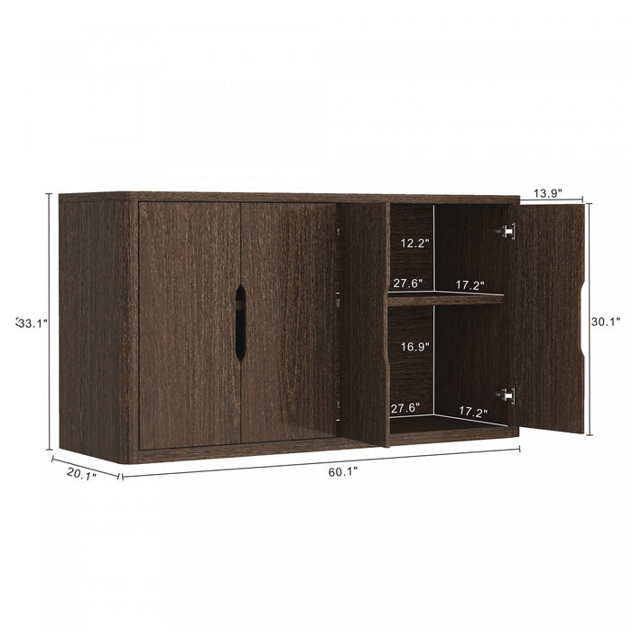 Buffet moderne Rivington 60\" en noyer