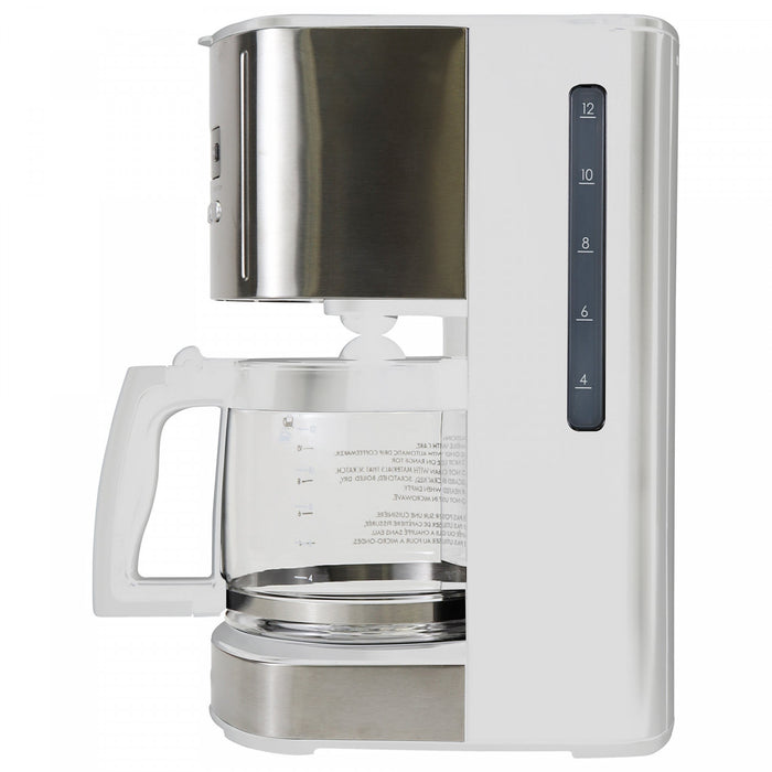 Cafetière programmable Kenmore de 12 tasses, blanche - KKCM12W